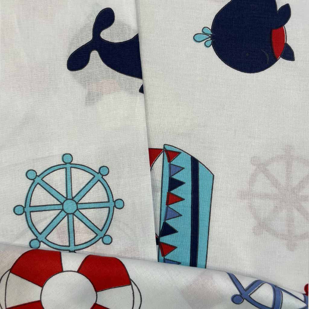 پارچه ملحفه ای طرح فانوس دریایی