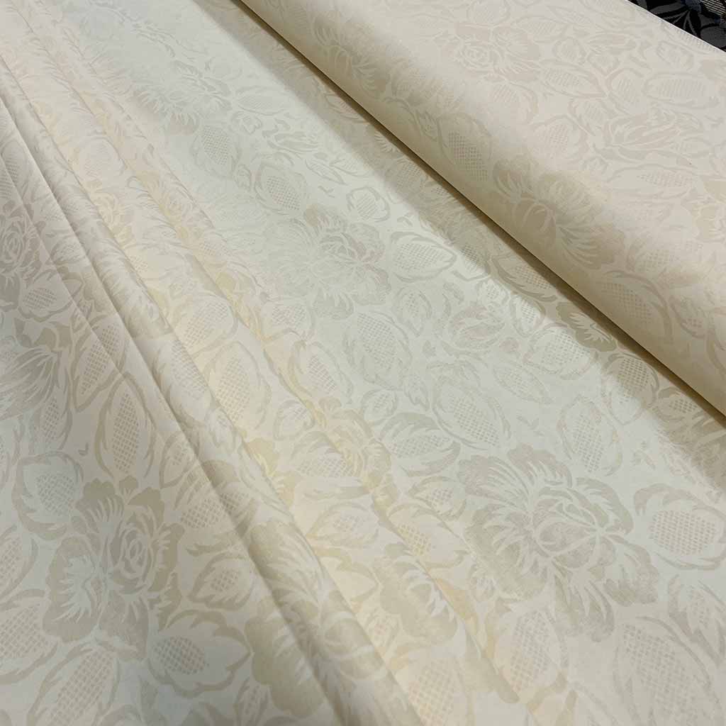 پارچه ملحفه ای تک رنگ  طرحدار زرد