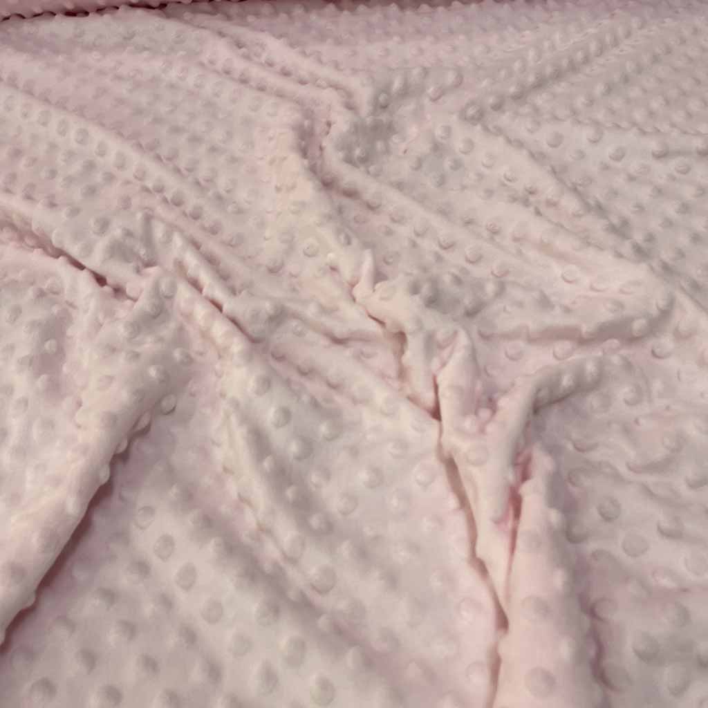 پارچه حوله ای توپی صورتی