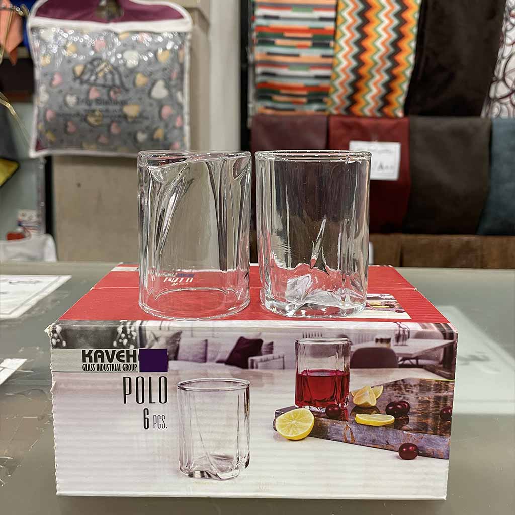 نیم لیوان بلور پولو برند کاوه