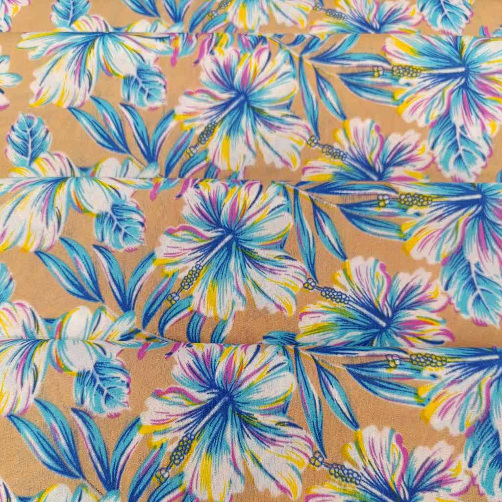 پارچه ملحفه ای گلدار درشت