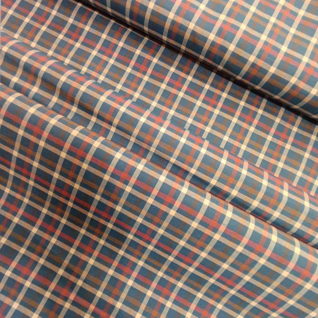 پارچه تترون چهار خانه