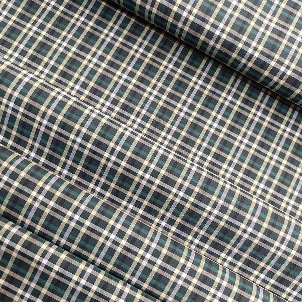 پارچه تترون پیراهنی چهارخونه