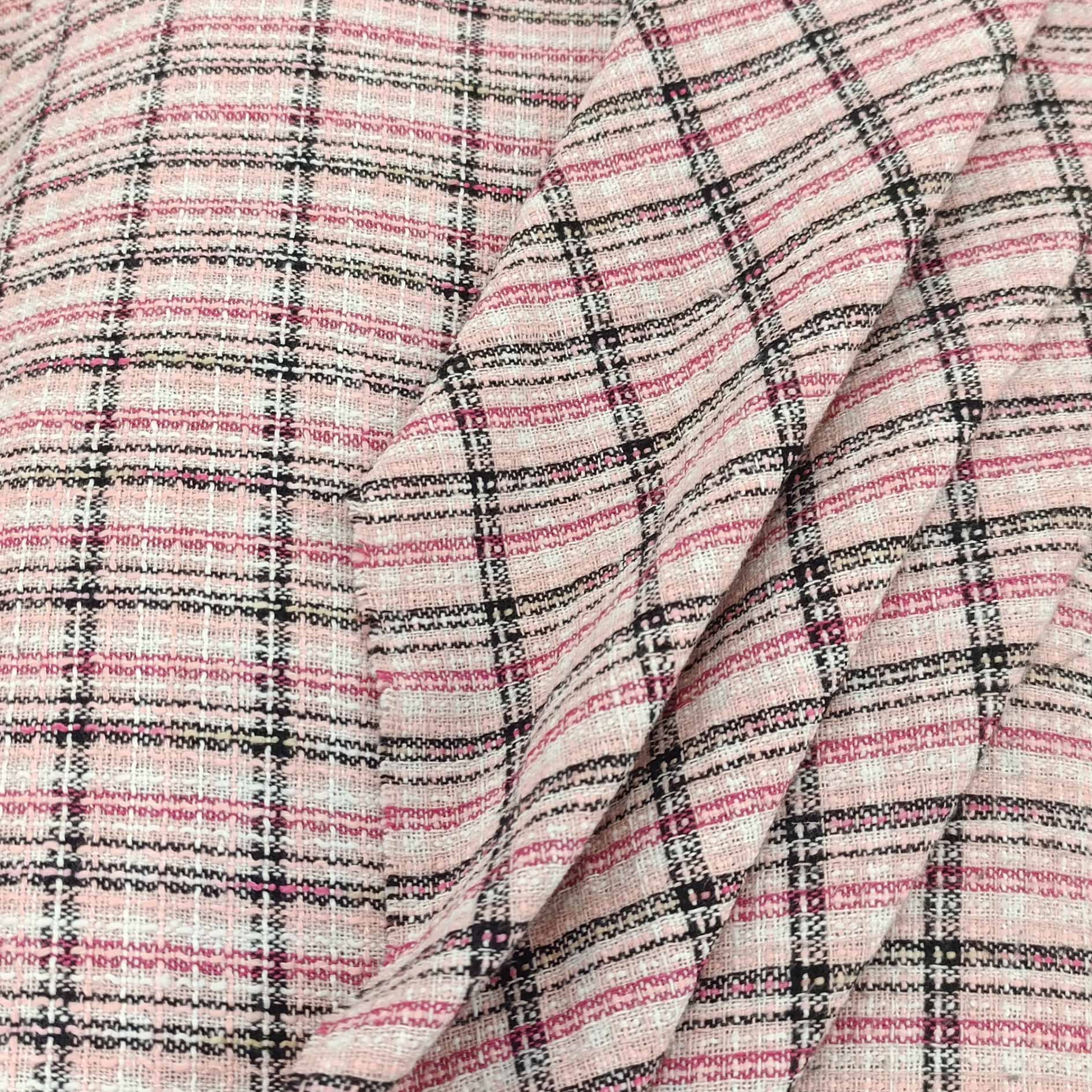 پارچه شانل چهارخانه