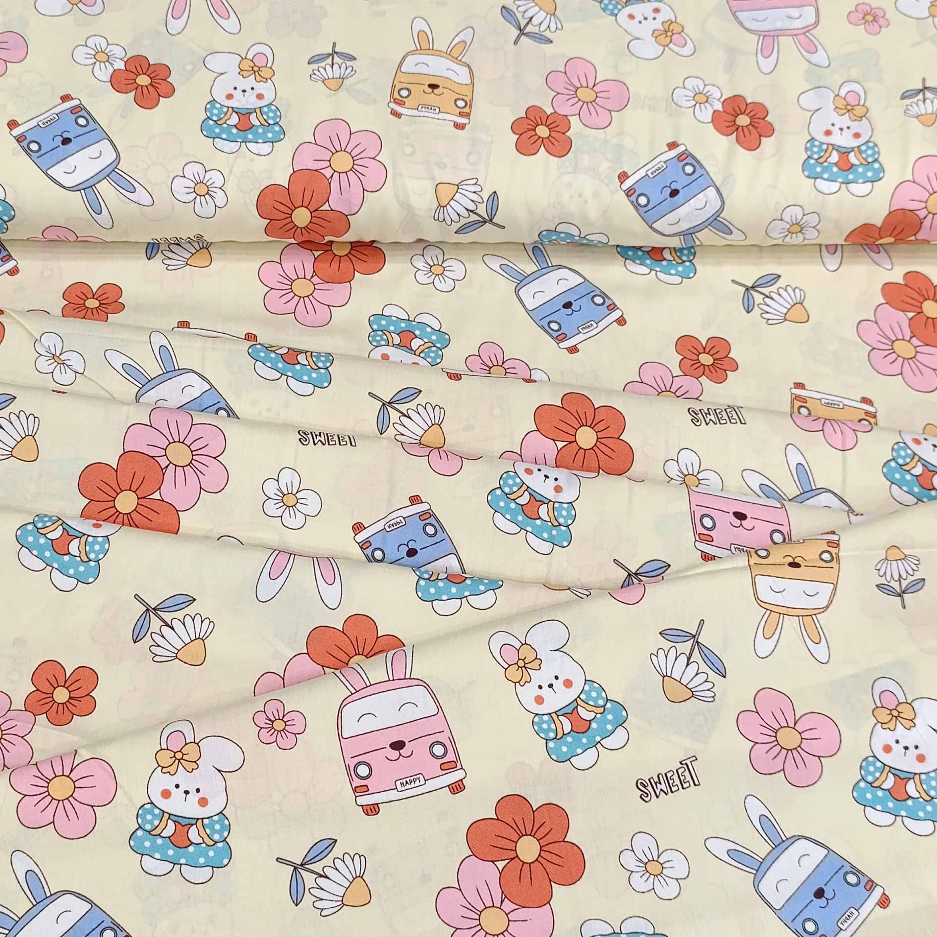 پارچه نخی طرح خرگوشی