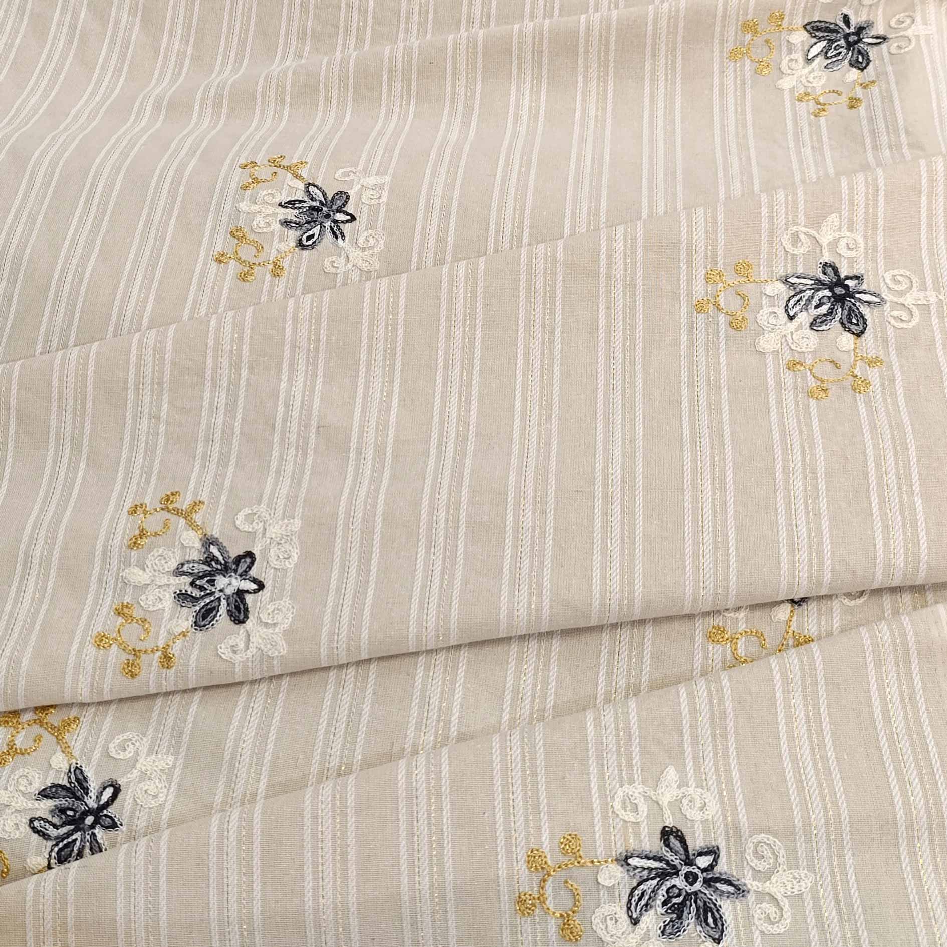 پارچه لنین خامه دوزی